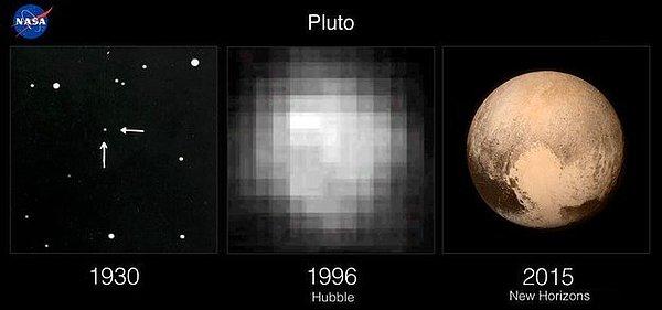 1. Öncelikle artık Plüton'un nasıl gözüktüğünü biliyoruz!