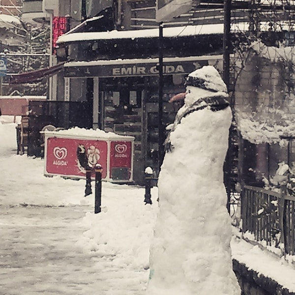 8. Снеговик-интеллигент