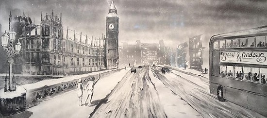 Снежное искусство на окнах или последователь Деда Мороза