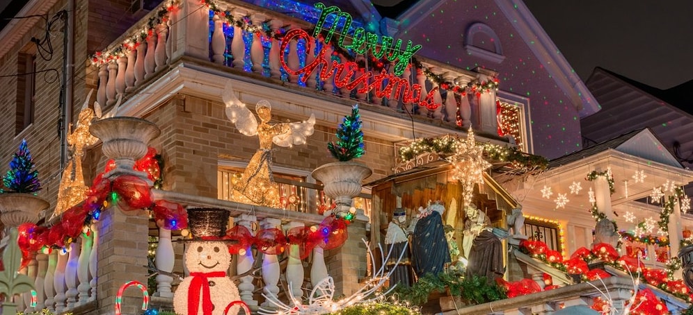 27 фото с рождественской иллюминацией в Дайкер Хайтс