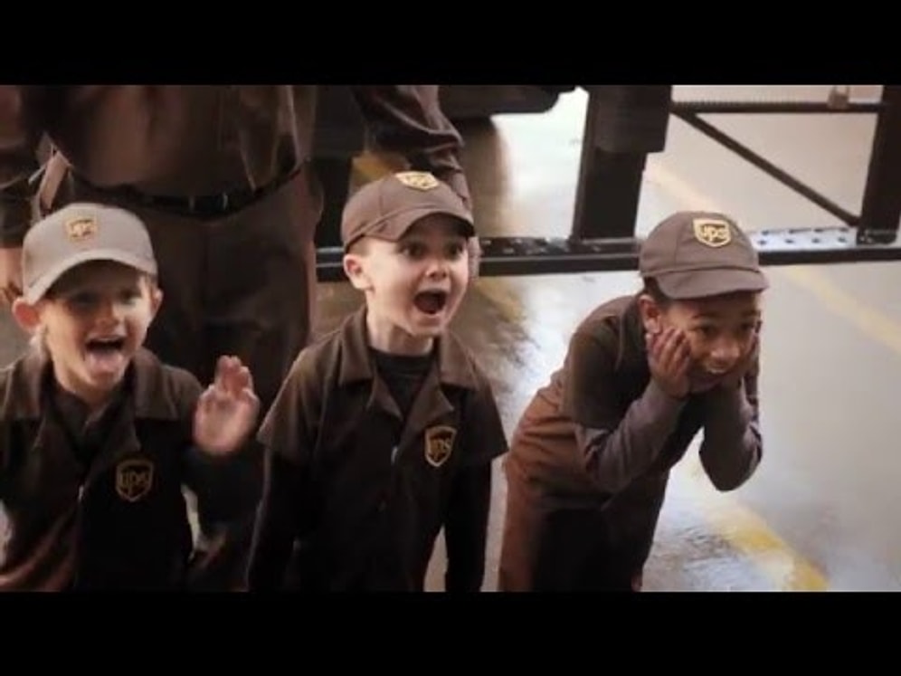 Hayalleri UPS Şoförü Olmak İsteyen 3 Çocuk 1 Günlüğüne UPS Şoförü Oldu