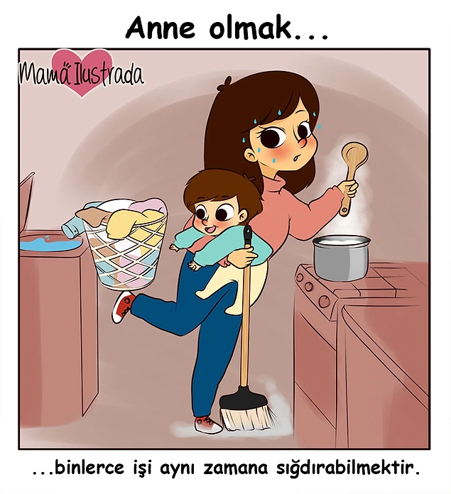 Anne Olmanın Ne Kadar Meşakkatli Bir İş Olduğunu Gösteren 39 İllüstrasyon