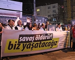 Sağlık Emekçileri Beyaz Önlükleriyle Savaş Öldürür Biz Yaşatacağız Dedi