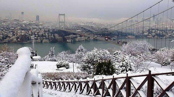 İstanbul'da 4 gün kar