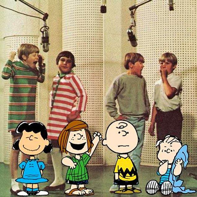 22. Peanuts çizgi filminin orijinal seslendirme kadrosu.