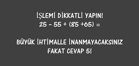 Basit Bir İlkokul Matematiği Sorusu Ne Kadar Kafa Karıştırıcı Olabilir?