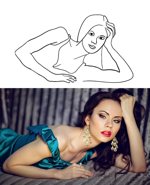 4. Одна из самых простых и воздушных лежачих поз.