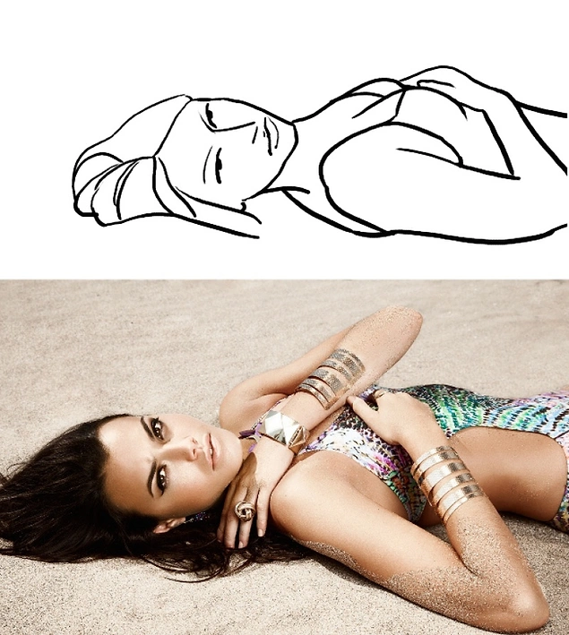 На пляже или в спальне...