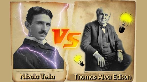 5. Tesla, önemli icatlarına rağmen parasız kaldı. Edison zengin oldu.