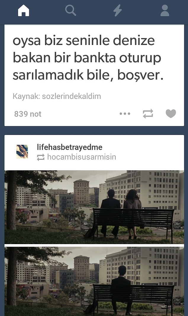 15. O kaybetti, boşversene.