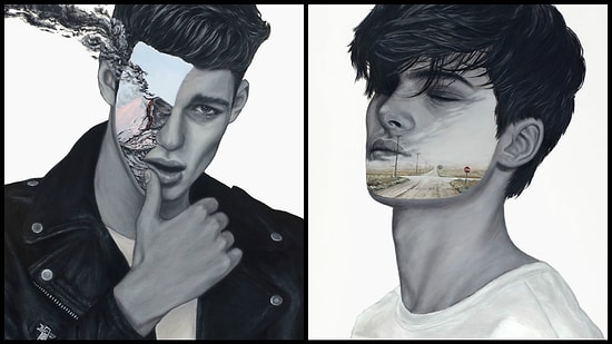 Искусство лечит: парень с хронической болезнью создает портреты в стиле магического реализма