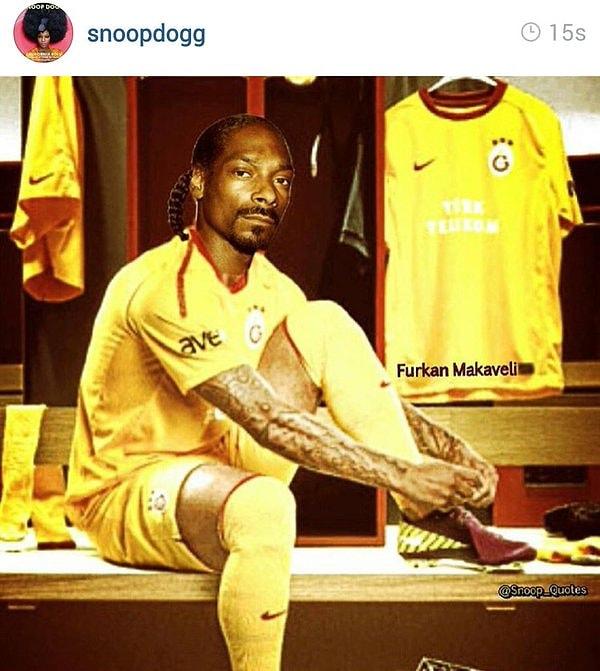 12. Snoop Dogg'un Galatasaray'lı Fotoğraf Paylaşması