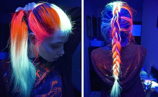 Новый тренд 2016-го: светящиеся в темноте волосы