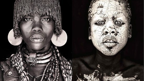 13 портретов представителей последних из оставшихся кочевых племен Африки