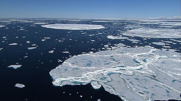 10. Kuzey Kutbu'nda kara yoktur; sadece denizin üzerinde buz tabakası vardır.