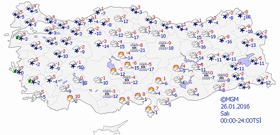 Aşırı Soğuk Hava Hafta Ortasına Kadar Etkili Olacak