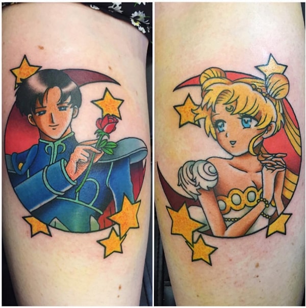 Романтическая пара Банико Цукино и Мамору Чиба.