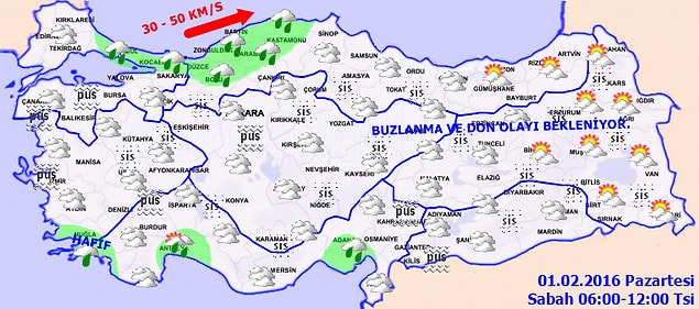 BÖLGELERİMİZDE HAVA