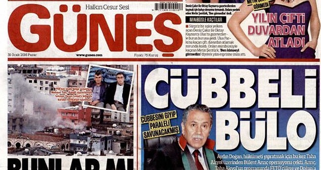 Ertesi gün AKP'ye yakın basın da Bülent Arınç'a yüklendi.