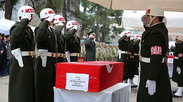 Şehit Teğmen Erdoğan’ın cenazesi Gümüşhane'ye gönderildi