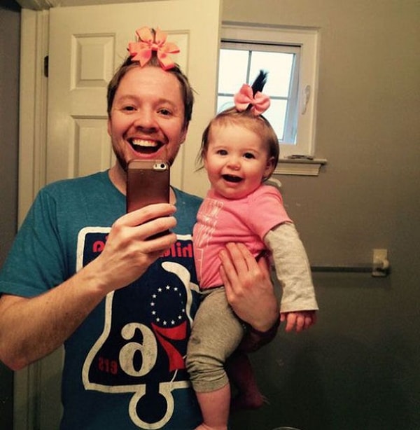 1. У нас с папой всё общее, даже вещи!