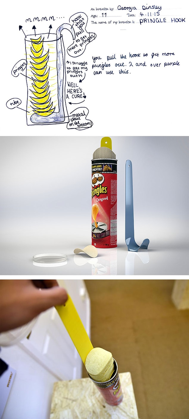 4. Georgia icat ettiği Pringles kancasıyla herkesin hayır dualarını alacak gibi: