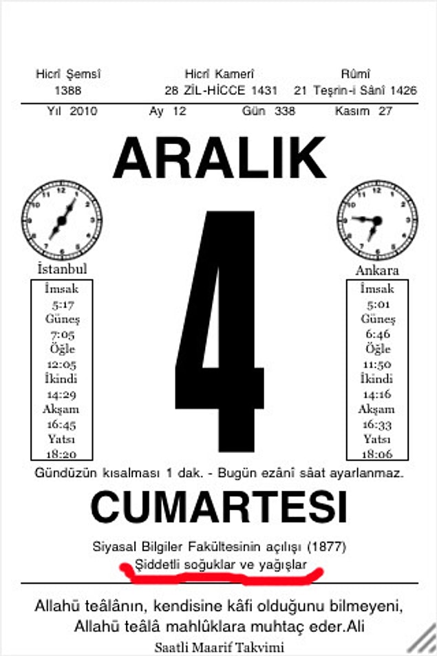 11. Hava durumu hakkında bile fikir verebilmesi.