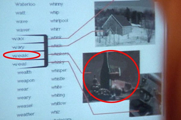 19. Когда Лилу познает язык и историю, то на слово «слабость» ей показывают картинку вина 🍷