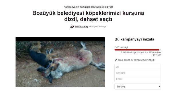 Change.org'da imza kampanyası başlatıldı
