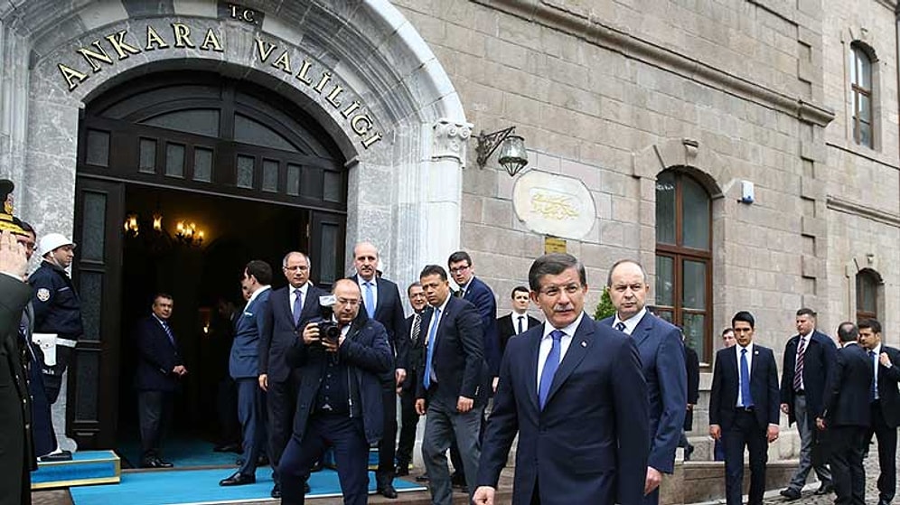 Davutoğlu Ankara Valiliği'nde Brifing Aldı