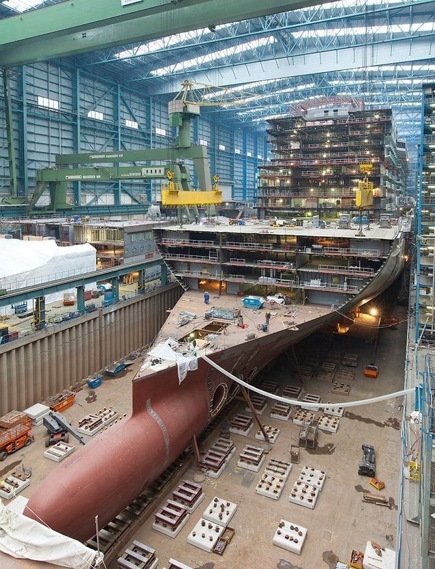 9. Bir cruise gemisinin yapım süreci