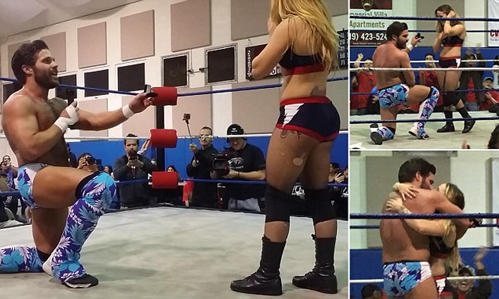 Dövüşü Kaybetti Ama Aşkta Kazandı: Ringte Evlenme Teklifi