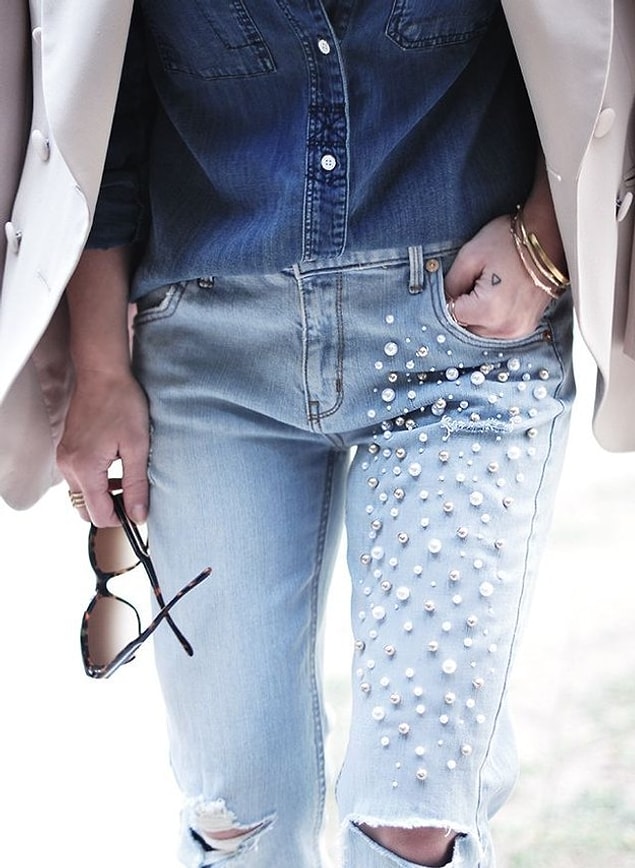 7. İncinin zerafeti ile denimin kesişimi...