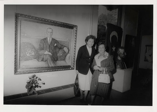 Ressam Sabiha Rüştü Bozcalı (sağda)