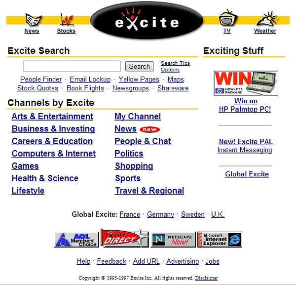 4. Excite - 1993
