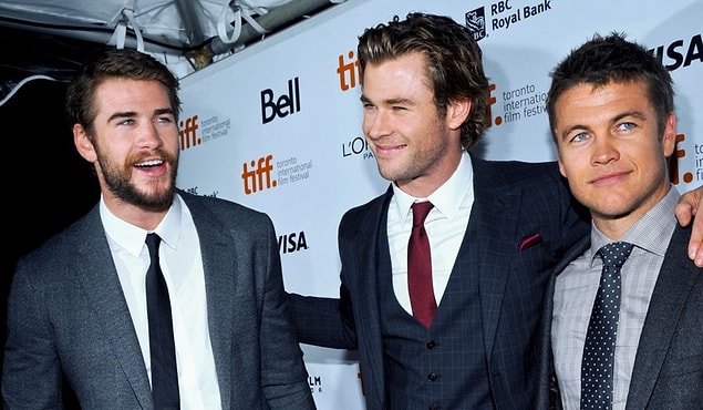 18. Liam Hemsworth, Chris Hemsworth ve Luke Hemsworth
