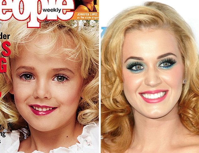 Katy Perry ve JonBenet arasındaki benzerliği gören bazı kişiler, küçük kızın ölmediğini, kaçırıldığını ya da bir nedenden saklandığını ve onun şimdilerde Katy Perry olduğunu iddia ettiler.