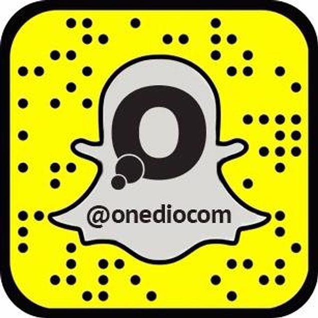 Tabii Snapchat demişken bizi de takip edebilirsiniz @onediocom 😊😍