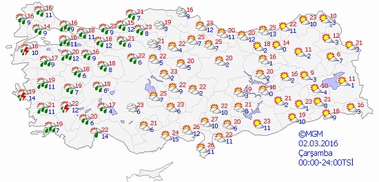 Ülkemiz Yağışlı Havanın Etkisinde, Sıcaklı Mevsim Normallerine Dönüyor