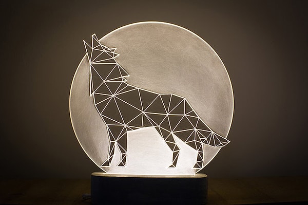 22. Ночник "Воющий волк" 🐺