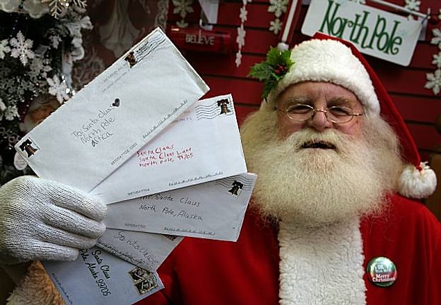 Her yıl, noelde Kanada’da “Noel Baba” ismine 1 milyon mektup postalanır.