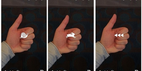 3. Snapchat ekibi, videoda geri sarma, hızlandırma, yavaşlatma gibi yeni özelliklerle snap bağımlılarının yaratıcılığının sınırlarını zorlamaya niyetli.