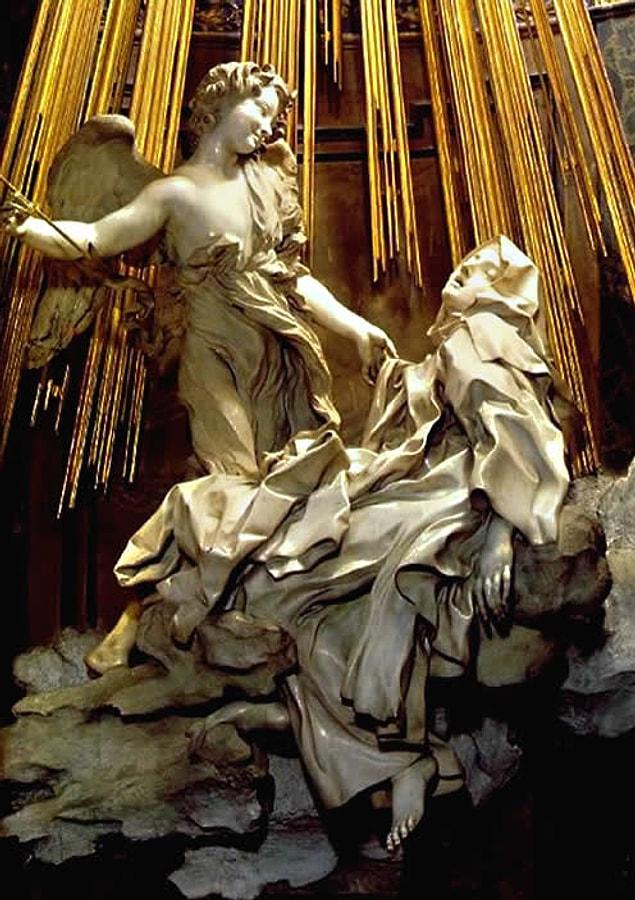 3. "Azize Teresa'nın Vecdi", Gian Lorenzo Bernini, Cornaro Şapeli, Roma, 1645-1652.