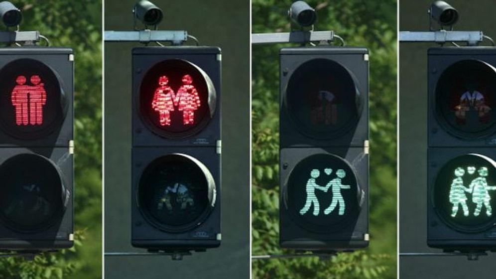 Hollanda'da Yeni Uygulama: Eşcinsel Trafik Işıkları