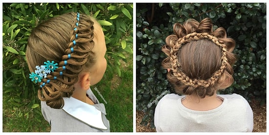 Заботливая мама каждый день создает новый шедевр на голове у дочери