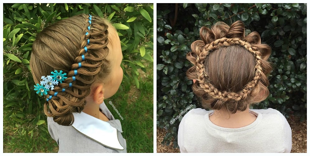 Заботливая мама каждый день создает новый шедевр на голове у дочери