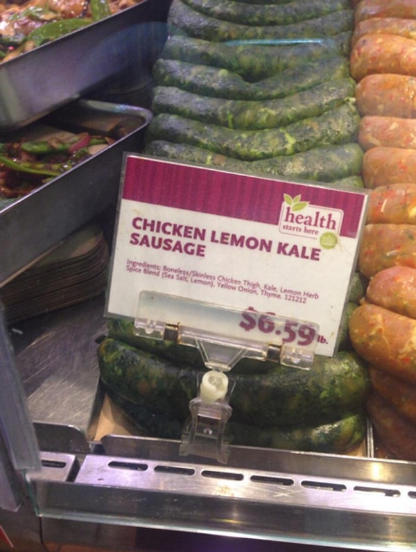 19. Зеленые сосиски из курицы 🍗, лимона и кудрявой капусты