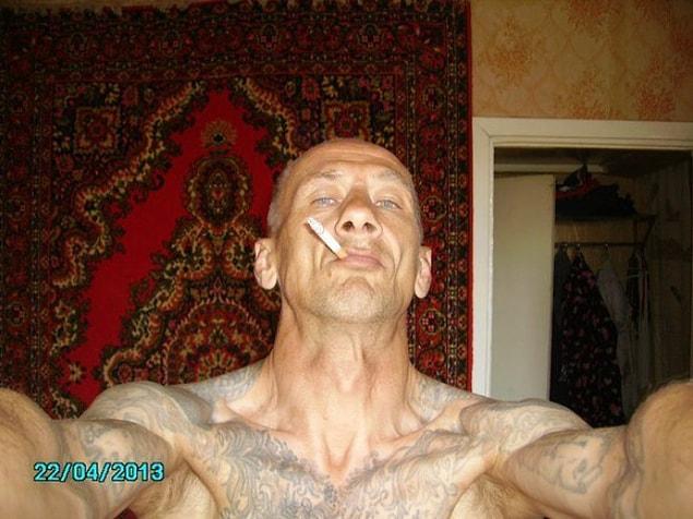 8. No matter how old you are, it's perfectly fine to have a shirtless photo in Russia as long as you have a carpet as background...