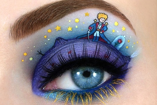 Творческий макияж: яркие картины, нарисованные на веках