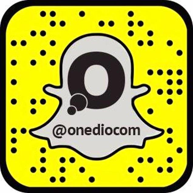 Onedio'yu da artık Snapchat'ten takip edebilirsiniz.